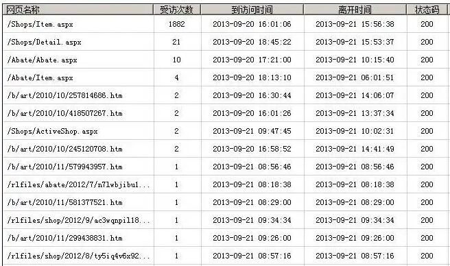 网站日志分析